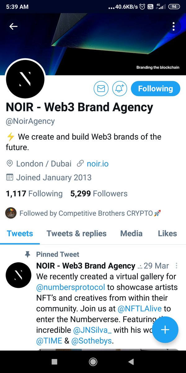 cryptolearn13's tweet photo. @CompBrosCrypto @NoirAgency task completed 👌 https://t.co/eoCBlUAAne