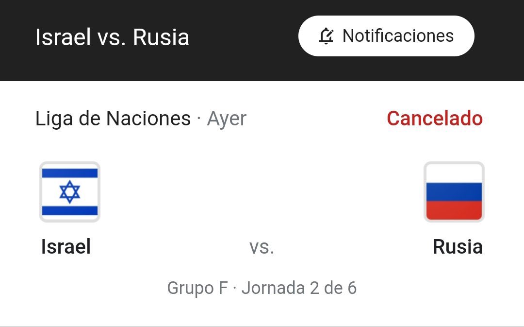 Hier l'UEFA a accordé la victoire par forfait à Israël face à la Russie en Ligue des Nations afin de se positionner contre la guerre en Ukraine 

Pendant le match, Israël a bombardé la Syrie et continué à massacrer la Palestine