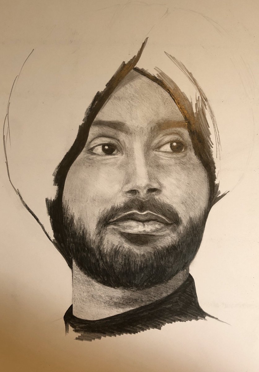 mandeepbirdy's tweet photo. I’m delighted with the result! 

This was made for the legendary Punjabi Sufi singer, @SufiSartaaj who I was honoured to meet this evening. A truly beautiful spirit 🙏🏼❤️

#satindersartaaj #drawing #greyscale #pencil #portrait #portraiture #indianartist #indianart #india #punjab https://t.co/IJqSJAGPYn
