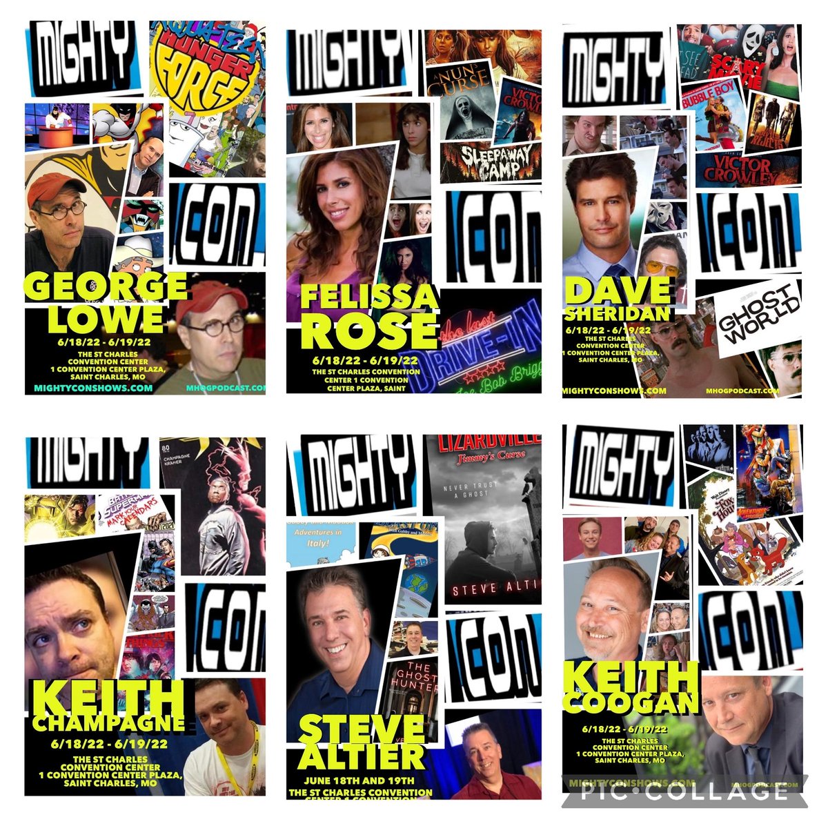SteveAltier1's tweet photo. Mighty Con St Louis is a week away. The guest list keeps growing, just added George Lowe, #spaceghost I'm so excited to meet everyone. Stop by and say hello. Great prices too, a weekend pass is only $20.00 and kids under 12 are free. See you soon.
#stlouiscomiccon #mightycons https://t.co/nokUBVXAxO