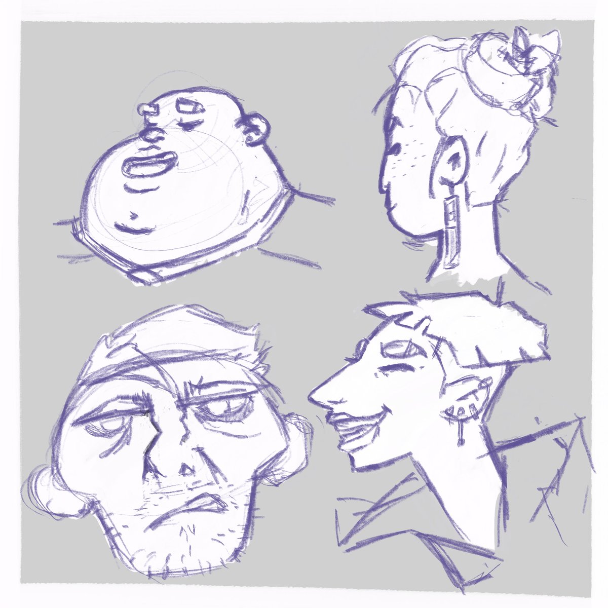 epphra's tweet image. Today’s wind down sketches