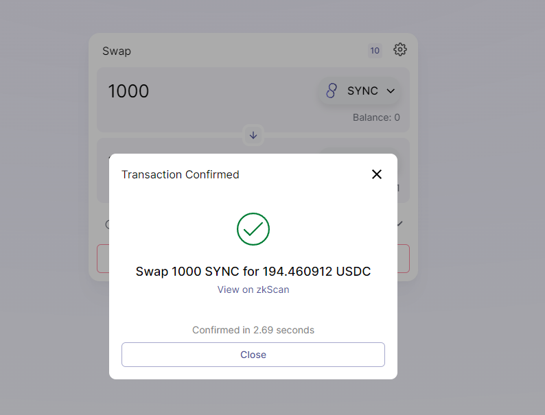 SaultBenjamin's tweet photo. Everything is very smooth, works very fast
Join discord: https://t.co/32kazN8ztx   #L222 #zkSync #Layer2 #ZKRollup #testnet #Ethereum #DeFi https://t.co/PsEo7SkRjs