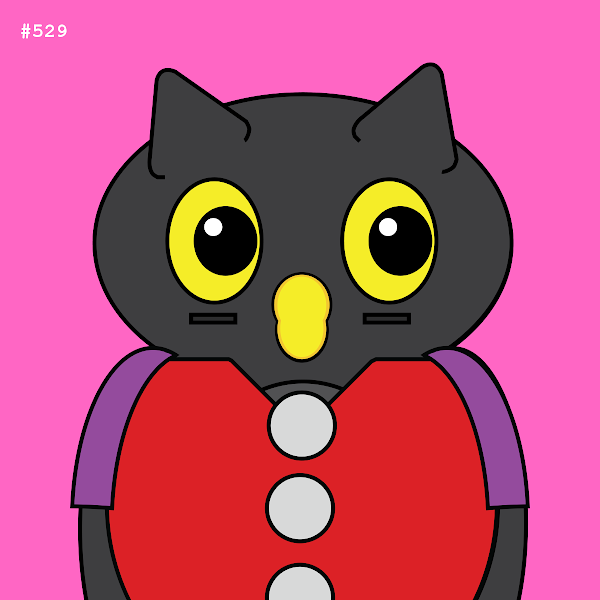 MiniBeastsNFT's tweet photo. This is my little Owl Dude. I bought him on the blockchain. I wanted to help support people who have been supporting me. He's so cute! :) Adding this entry to the Skull of Tyger lost skulls challenge. #RubySkullFound #SoTNFT #NFTCollector https://t.co/wf3Y89t9MF