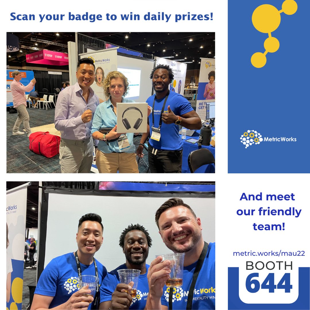 Congrats to our final <a href="/VegasMau/">mau vegas</a> winner in the MetricWorks Incrementality Raffle, Hanna Węgrzyn!!
Drop by booth 644 to grab some swag before the show floor closes today! Thank you to all of those that dropped by so far. Enjoy the party and safe travels! #mauvegas2022  #mmm