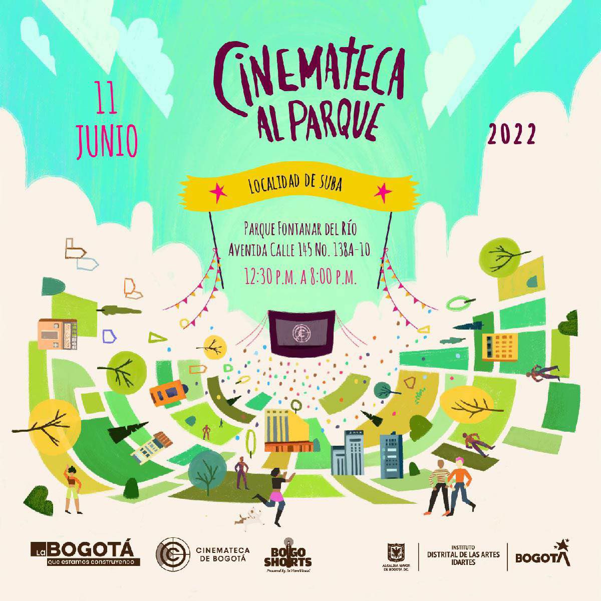 CulturaenBta's tweet photo. #CinematecaAlParque2022 🎦| El próximo sábado 11 de junio tendremos en el Parque Fontanar del Río (Calle 145 #138A - 10 - Localidad de Suba) una nueva jornada de Cinemateca al Parque (Hilo 👇👇) https://t.co/gNVa234t0a