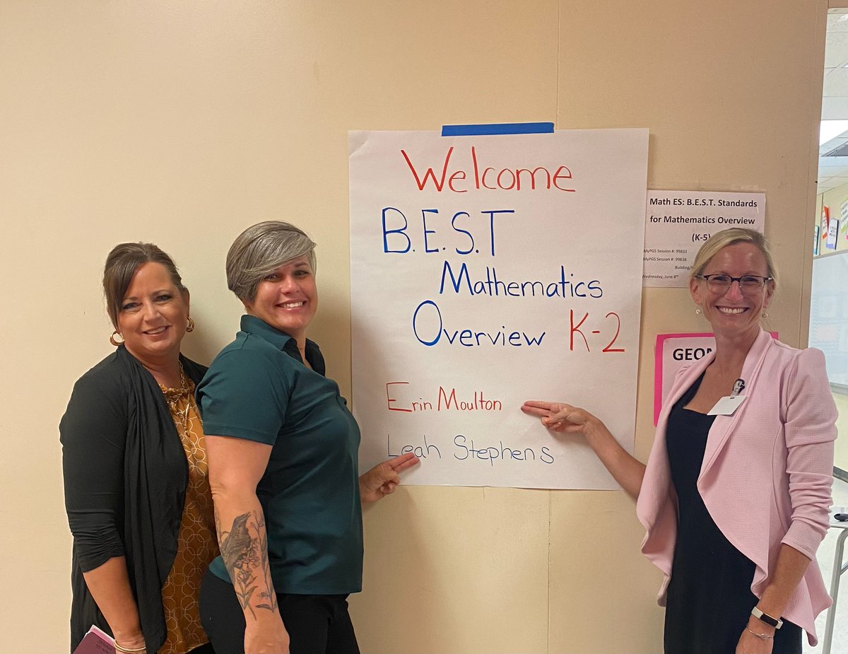 VCSMath's tweet image. Come join our B.E.S.T. trainers and dive into the new standards!  #VCSLEARNS