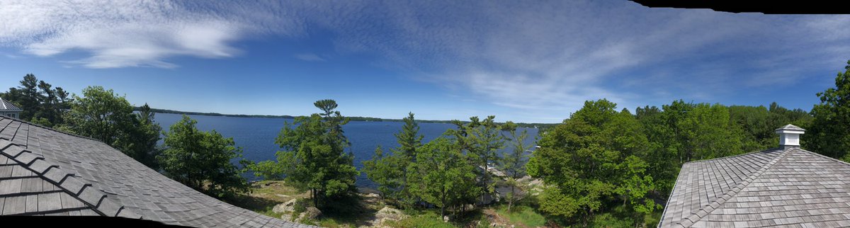 ManFellow2's tweet photo. @SunshineRulez Painting a chimney on lake Rousseau is the kind of heights I like https://t.co/14w1rTgTvP