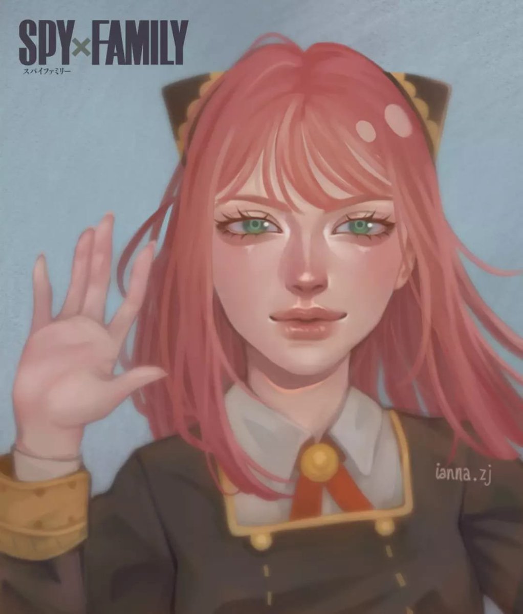 #AnyaForger fanart:3 "hey Damian" 
#SPYxFamily #ibisPaintX #RobloxArtCommissions #Netflix #loidforger