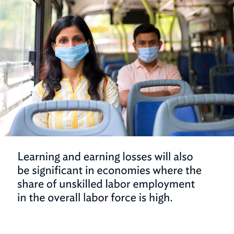 ADB_HQ's tweet photo. A new ADB study looks at how learning losses caused by school closures during COVID-19 will impact economies in Asia &amp; the Pacific.  

These are the key findings.