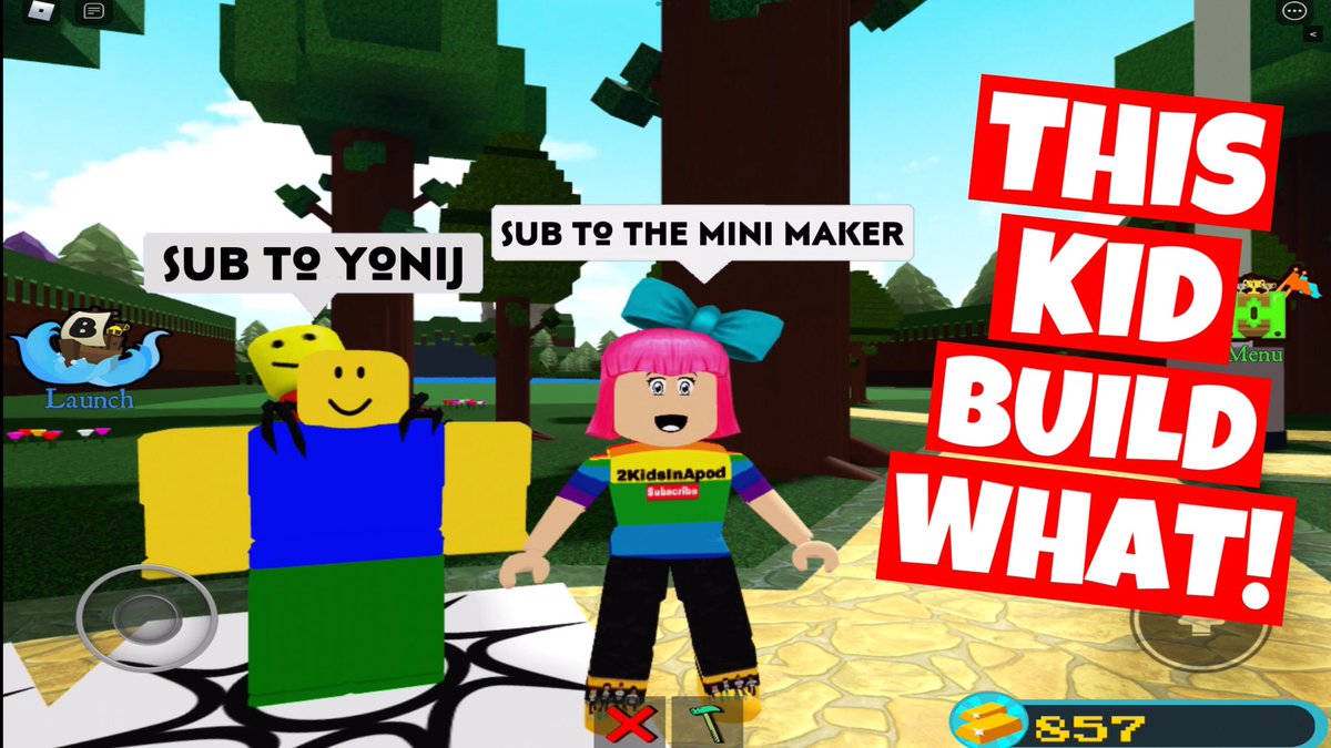 realfrydrice's tweet photo. You Will Not Believe What This kid build in ROBLOX | the MOST realistic build in Build a Boat for Treasure
#yonij #roblox #babft #showcase #epic #gameplay #gamergirl #iPadGamer #gamer
WATCH HERE - https://t.co/HNwqQ1elWX via @YouTube https://t.co/VWwQVFtffK