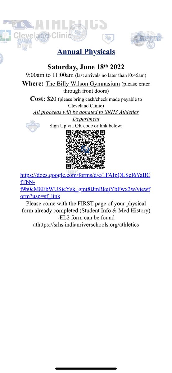 Don’t forget to sign up for physicals June 18th 9-11 am. See info <a href="/SRHS_Sport/">Sebastian River High School Athletics</a> <a href="/SRHS_girlsLAX/">SRHS_girlsLAX</a> <a href="/SRHS_SHARKS/">Sebastian River HS</a> <a href="/SRHSCheer1/">Sebastianrivercheerleading</a> <a href="/SRHSXCOUNTRY/">Marianne Day</a> <a href="/SRHS_GWL/">SRHS Girls Weightlifting</a> <a href="/SRHS_Football1/">SRHS SHARK FOOTBALL</a> <a href="/SRHS_MensSoccer/">SRHS Boys Soccer Team</a> <a href="/srhsband/">SRHS Band</a> <a href="/srhsswimsharks/">srhsswim</a> <a href="/srhs_njrotc/">SRHS NJROTC</a> <a href="/srhs_lacrosse/">SRHS Boy's Lacrosse</a> <a href="/SRHSVolleyball1/">Sebastian River High School Volleyball</a> <a href="/SRHS_GWL/">SRHS Girls Weightlifting</a> @sebastian_track
