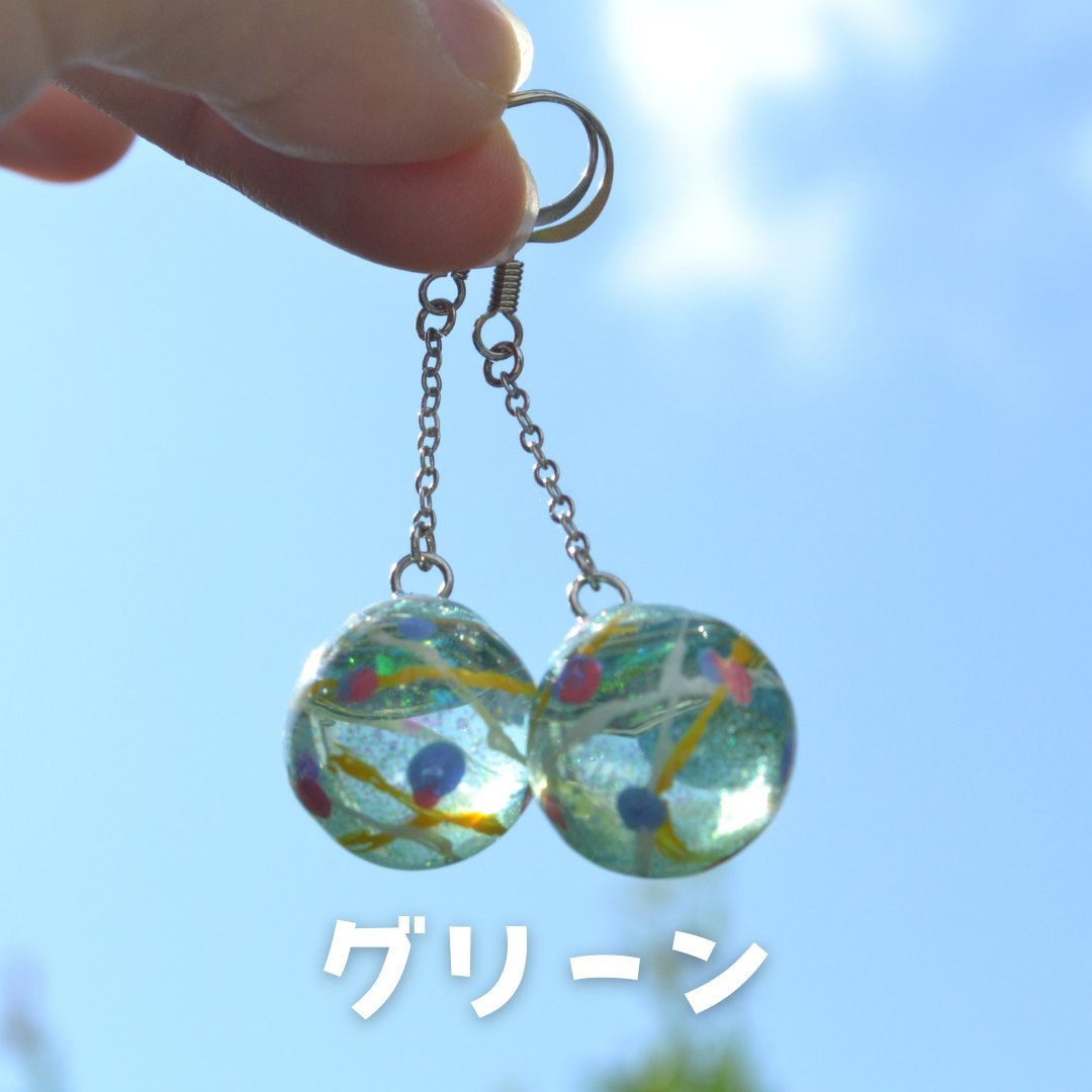 IndeviaK's tweet photo. ✾水風船レジンピアス✾
サージカルステン選択可

￥1800
#レジンアクセサリー 
#ハンドメイド
#ハンドメイドアクセサリー 
#ハンドメイド好きな方と繋がりたい https://t.co/gphcRsXjaJ