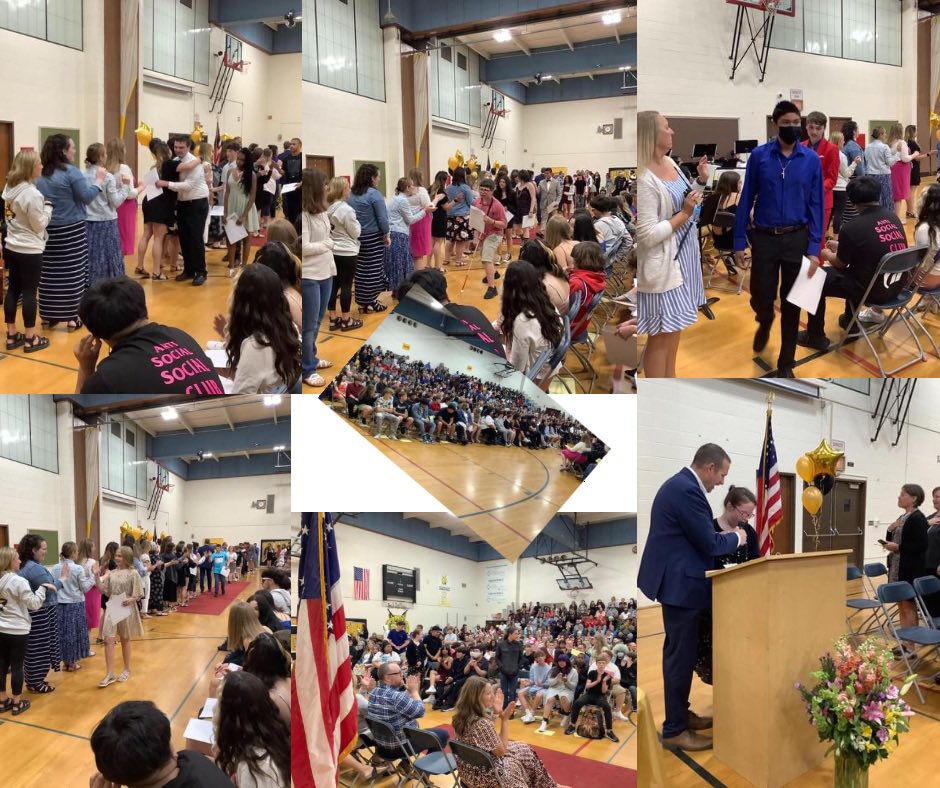 Congratulations to our 8th Grade Class of 2022!🖤💛 #wildcatwow #thatshowweroll #wawmproud #8thgradeclassof2022