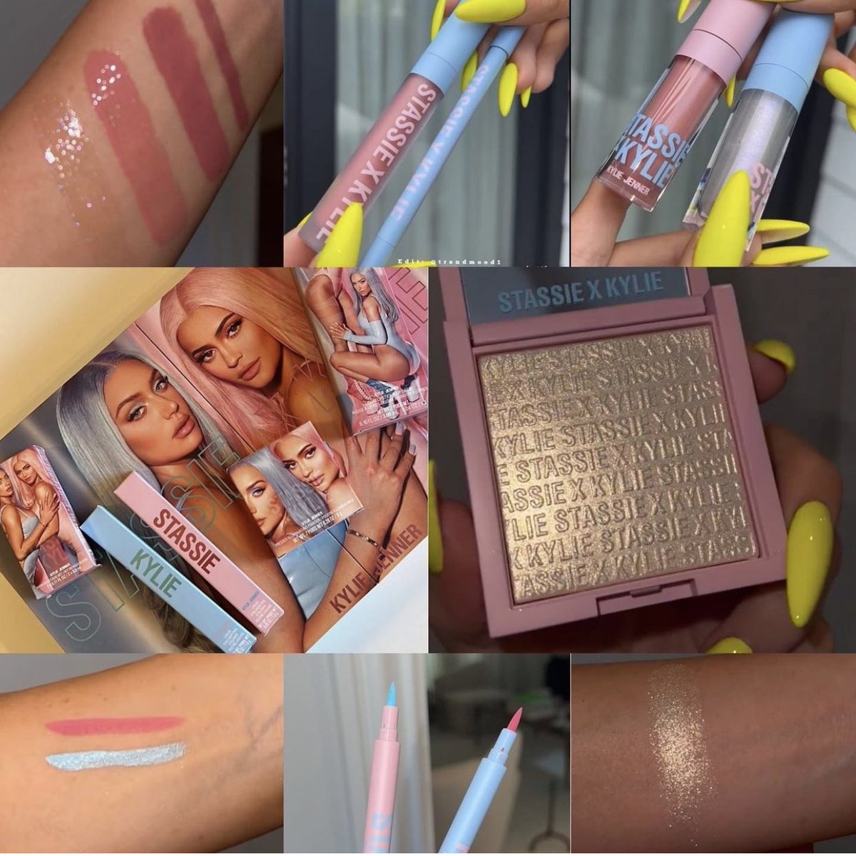 Trendmood's tweet photo. #Revealed 🚨 NEW!! BFF collab! 💗💙 @kyliejenner X #Stassie @kyliecosmetics collection!! includes:
💗Pressed Illuminating Powder 
💙2 Liquid Eyeliner Pens 
💗Liquid Lipstick &amp; Lip Liner 
💙High Gloss Duo Set
Online ➡️ June 13th https://t.co/Umr0tdaHmp