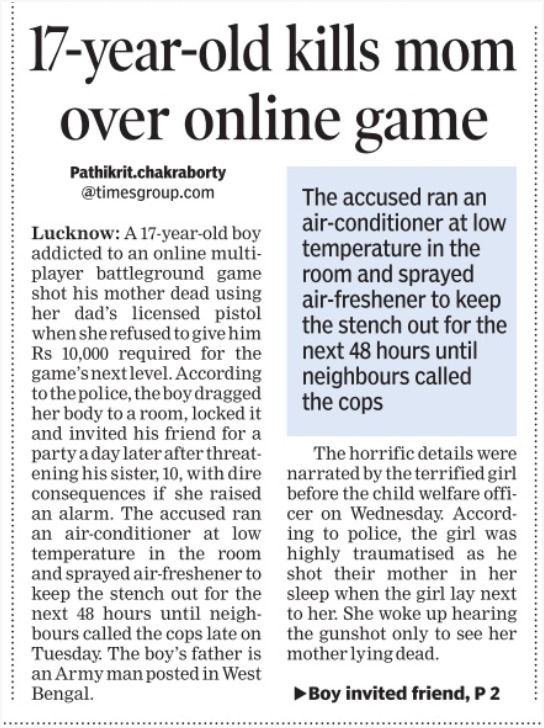 TTFMaya's tweet photo. #LifeSkills #SEL #ISELF @lifeskills_in @ttfUpdates Here's a horrific tale of what could happen with our youth IF we don't focus on developing in students social-emotional learning competencies. Which skills could be missing in this juvenile? Check our #IndiaGlossaryOfLifeSkills . https://t.co/a3simjly06