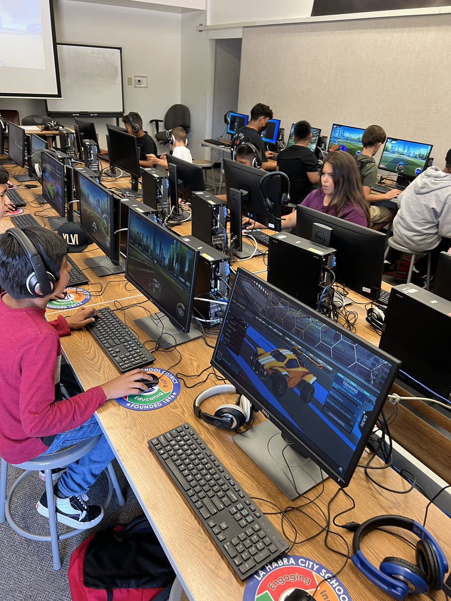 SUMMER BRIDGE in full force!! Our students are loving ESPORTS Enrichment class!! Thank you to our <a href="/LHSchools/">La Habra Schools</a> technology department for all your hard work!! <a href="/IMS_Knights/">ImperialMiddleSchool</a> @DrC_LaHabra