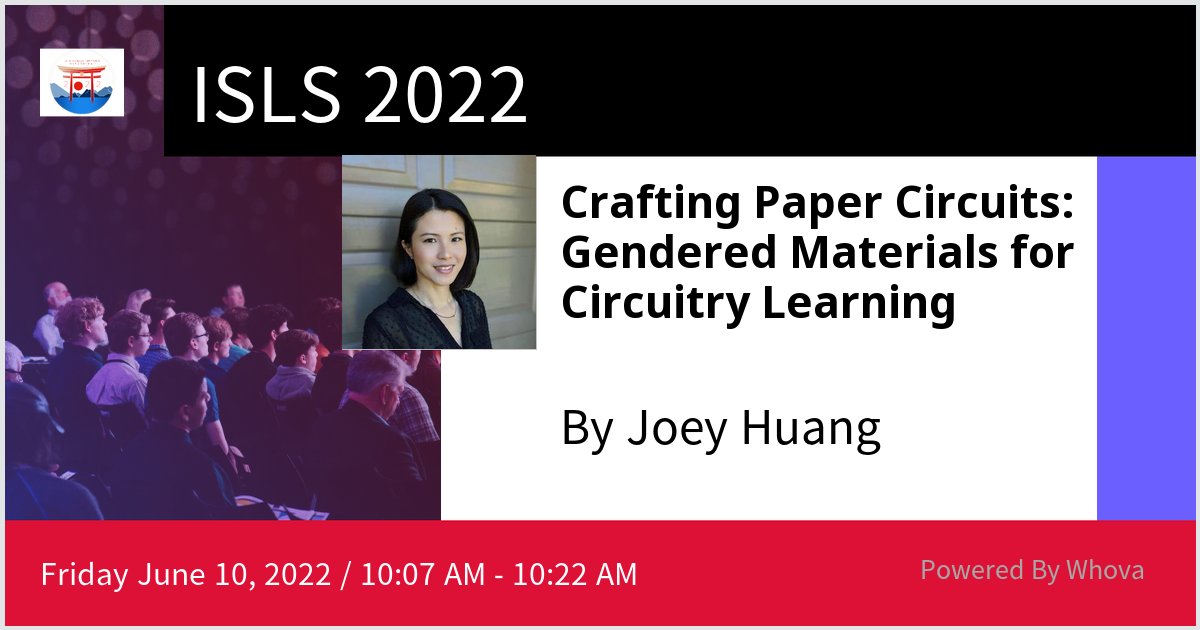 I am speaking at ISLS 2022. Please check out my talk if you're attending the event! #ISLS2022