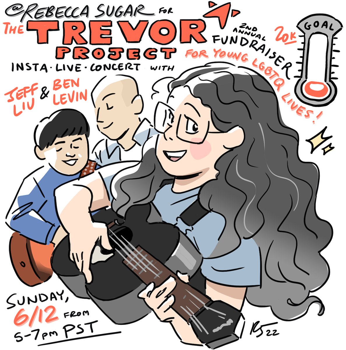 I’m celebrating Pride with my 2nd virtual concert fundraiser for <a href="/TrevorProject/">The Trevor Project</a> this Sunday, June 12th from 5-7pm PST (8/10 EST) on instagram live! I’ll be joined by <a href="/ben_levin/">Ben Levin</a> on bass and <a href="/jeffliujeffliu/">Jeff Liu</a> on guitar! We’ll play our greatest hits and more so please tune in!