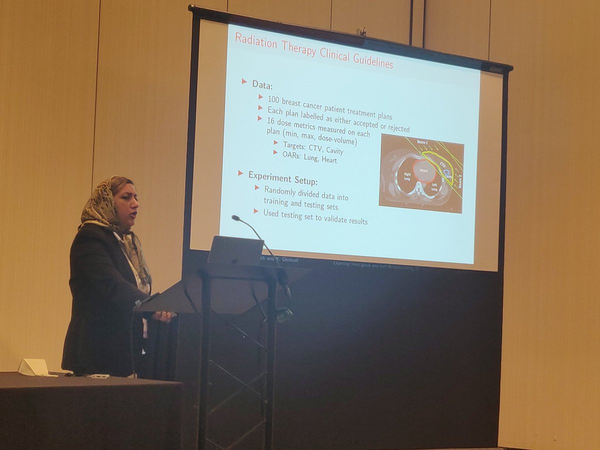 Kimia Ghobadi (@kimiaghobadi) on Twitter photo A great session co-chaired with <a href="/houra_m/">Houra Mahmoudzadeh</a> where she presented the use of inverse optimization to infer clinical guidelines in radiation therapy. It was great to see everyone in person again at #CORS2022 #informs2022vancouver A great session co-chaired with <a href="/houra_m/">Houra Mahmoudzadeh</a> where she presented the use of inverse optimization to infer clinical guidelines in radiation therapy. It was great to see everyone in person again at #CORS2022 #informs2022vancouver
