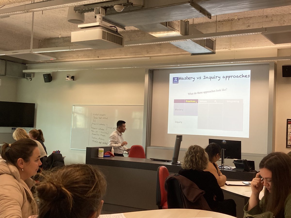 sime11's tweet photo. Mastery or an inquiry approach to mathematics in a primary classroom? Finding a middle way with Wee Tiong Seah @maths_vic https://t.co/pUX4BAGAWO