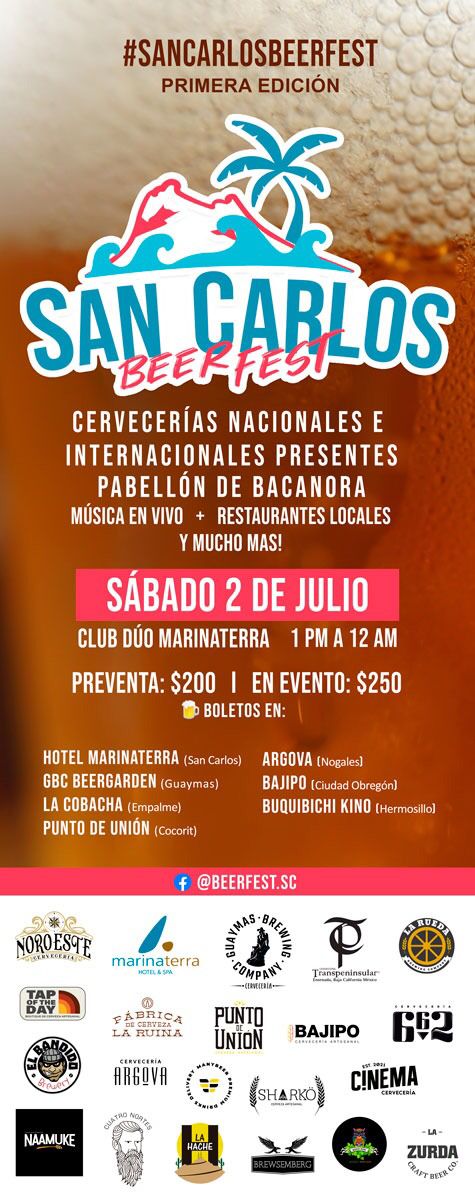 AnabelGarciaL's tweet photo. ✨Próximamente en La Laborín De Tocho Morocho por Youtube la entrevista con Jorge Luis Fernández Diarte en la primera cervecería artesanal del puerto @GuaymasBrewing degustando diferentes estilos de cerveza e invitando al San Carlos Beer Fest 2022 🍻 https://t.co/tWtvCJv0eq