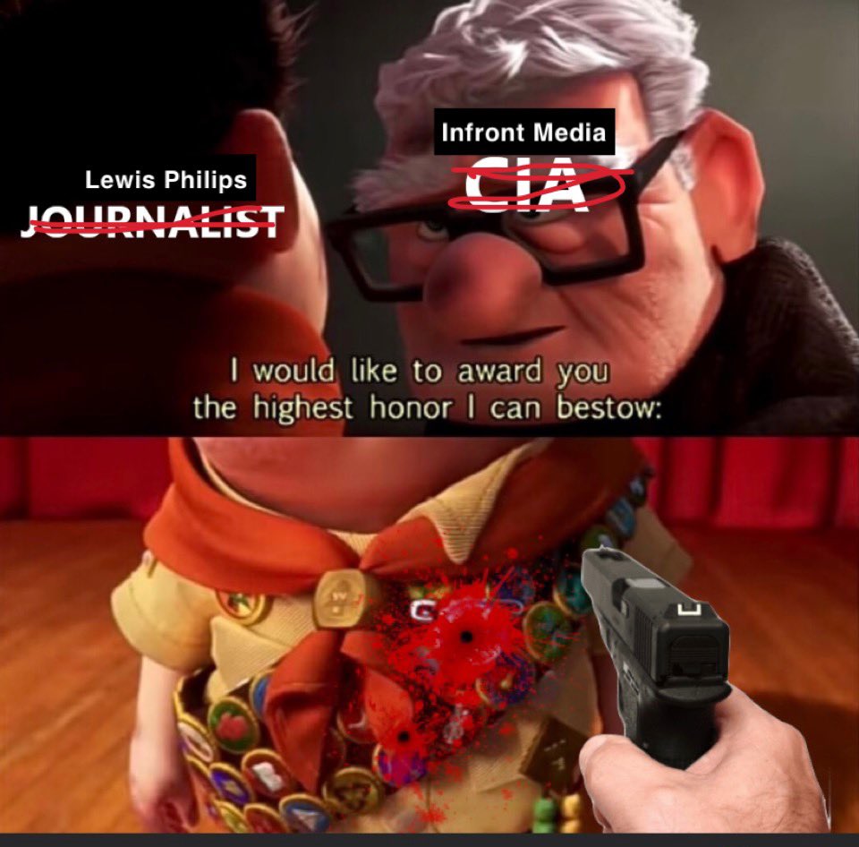 Remember kids. The highest award in journalism is being killed by the CIA <a href="/LewisPhillips71/">Lewis Phillips</a>
