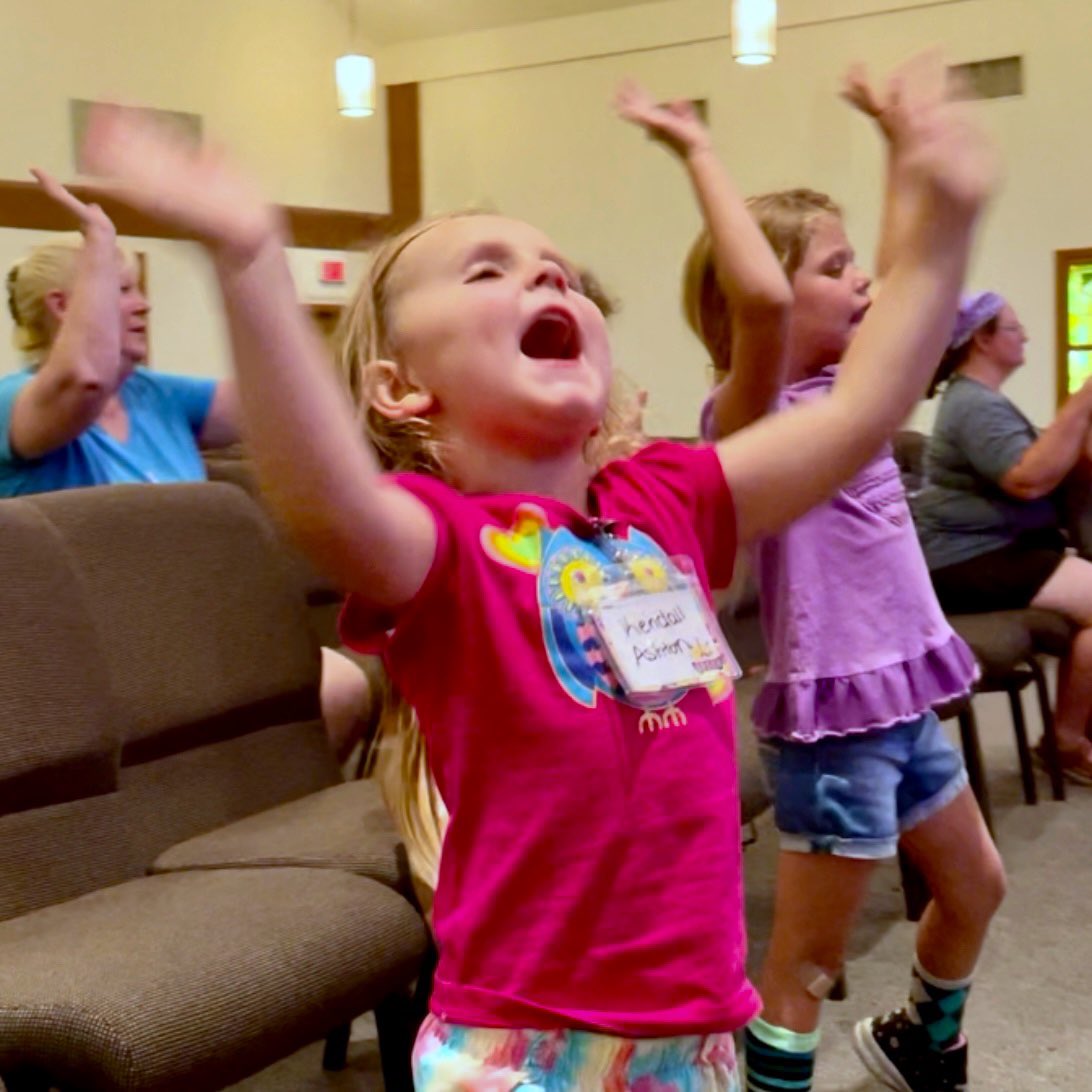 Someone asked why we spend resources on Vacation Bible School; I think this pic answers that question. #vbs <a href="/Lifeway/">Lifeway</a> Sing, little one, &amp; never let anyone tell you to stop praising Jesus!
