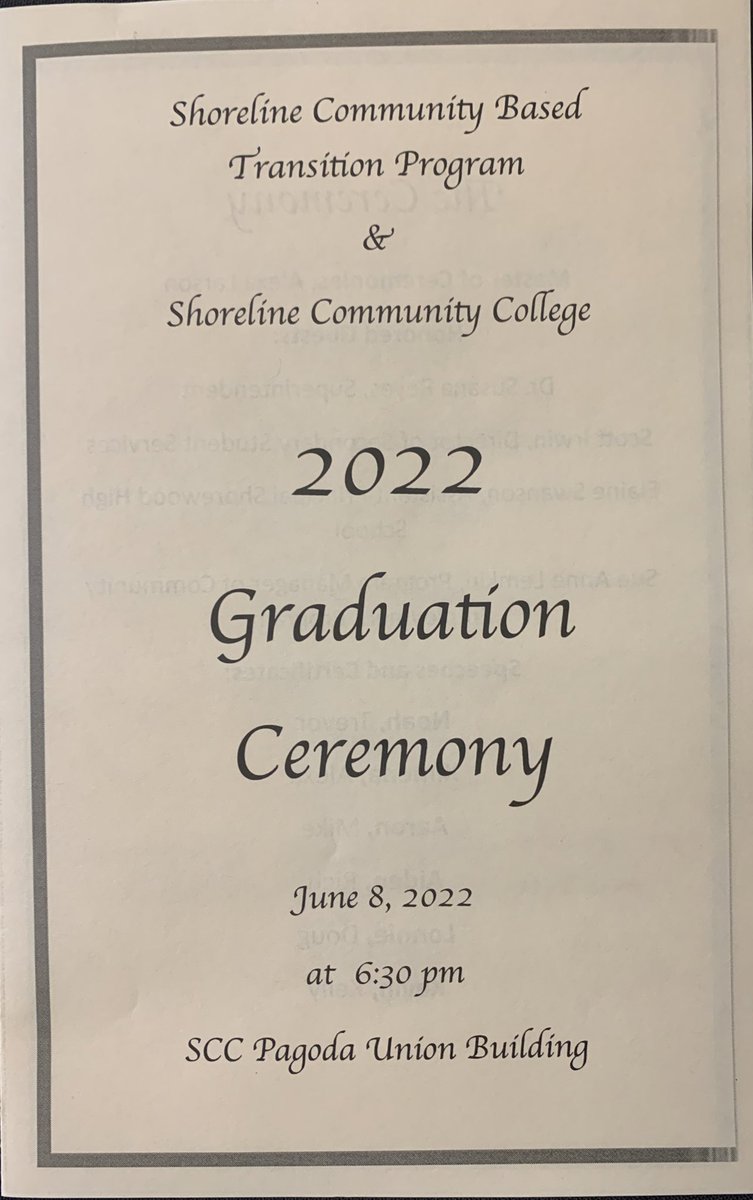 ScottIrwin75's tweet photo. So proud of each of our Community Based Transition Program @ShorelineK12 graduates - they are amazing! https://t.co/ZeqObL8Akk