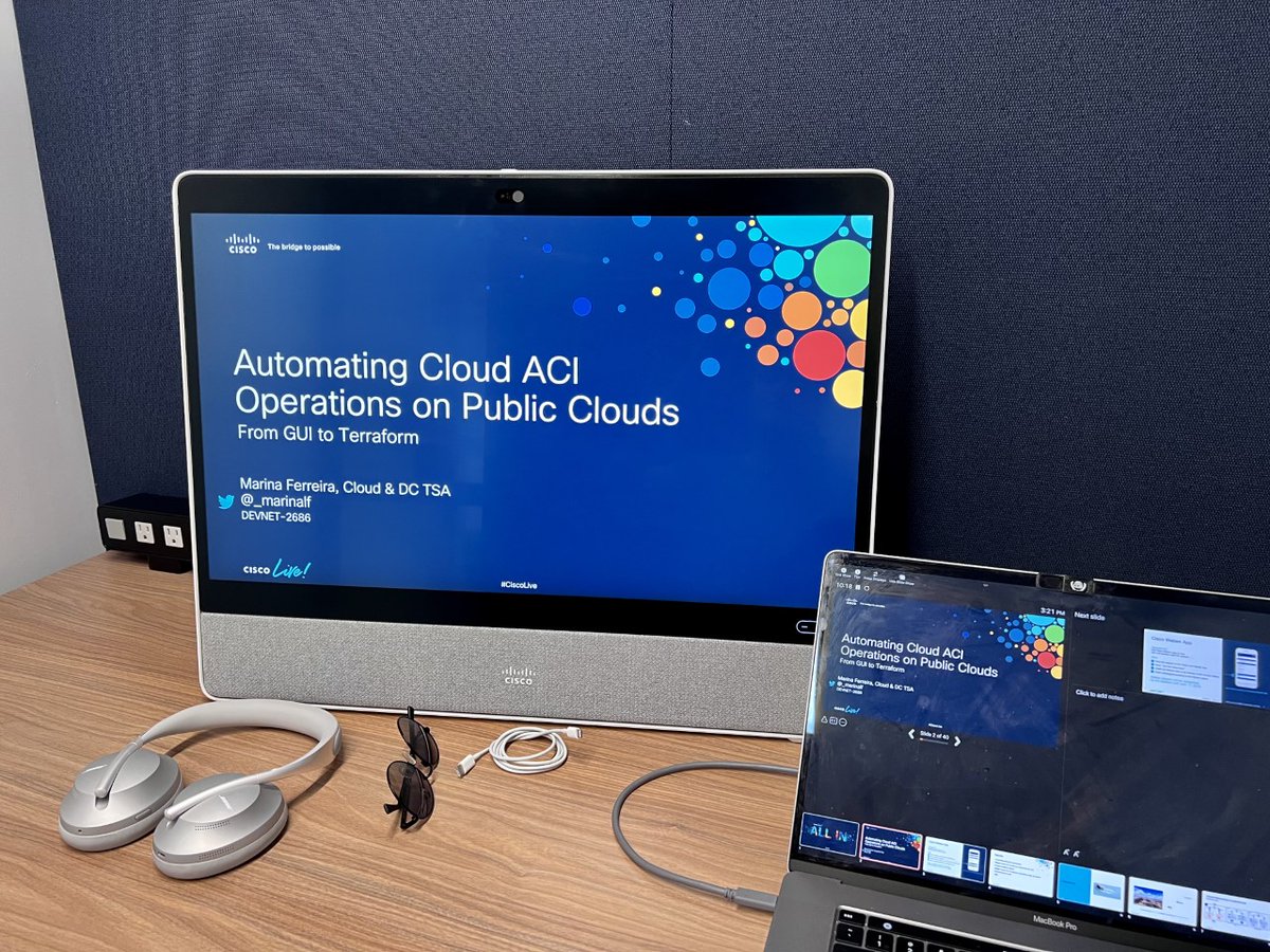 _marinalf's tweet image. It is only a week away for this one and I can not wait to be there! It is been two years on the bench and now it is time to fly again ;-P

#CiscoLive #CLUS #CloudACI #automation #terraform #buildingclouds