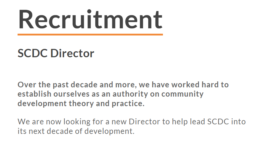 We’re looking for someone who can lead our team to deliver on our mission of an active, inclusive and just Scotland where communities are strong, equitable and sustainable.  

Is this you? More details on our site - we look forward to hearing from you! 📨

scdc.org.uk/recruitment