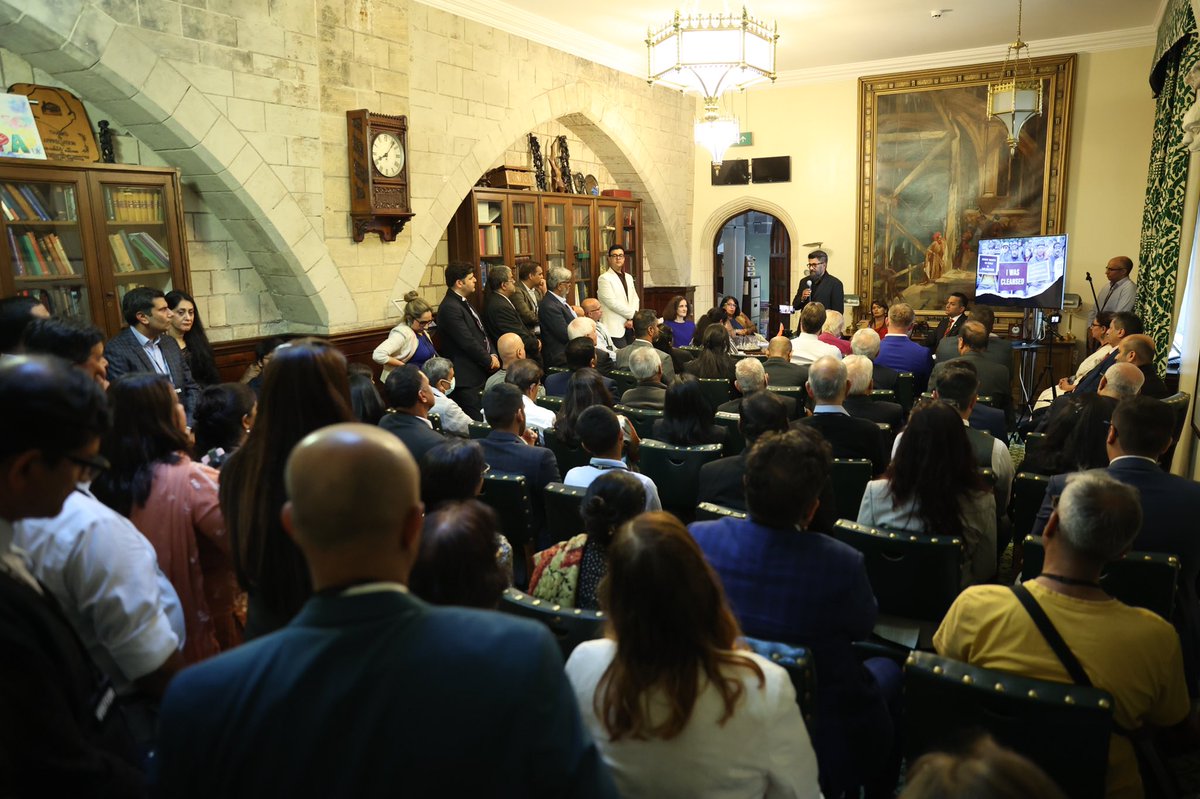 Last night was historical 
as for the first time ever so many ideologically diverse MPs, Lords, Baronesses, Mayors & Councillors stood up in support of Kashmiri Hindus and pledged to take the cause of GENOCIDE further at the @UKParliament.
#TKFAtBritishParliament
#HumanityTour