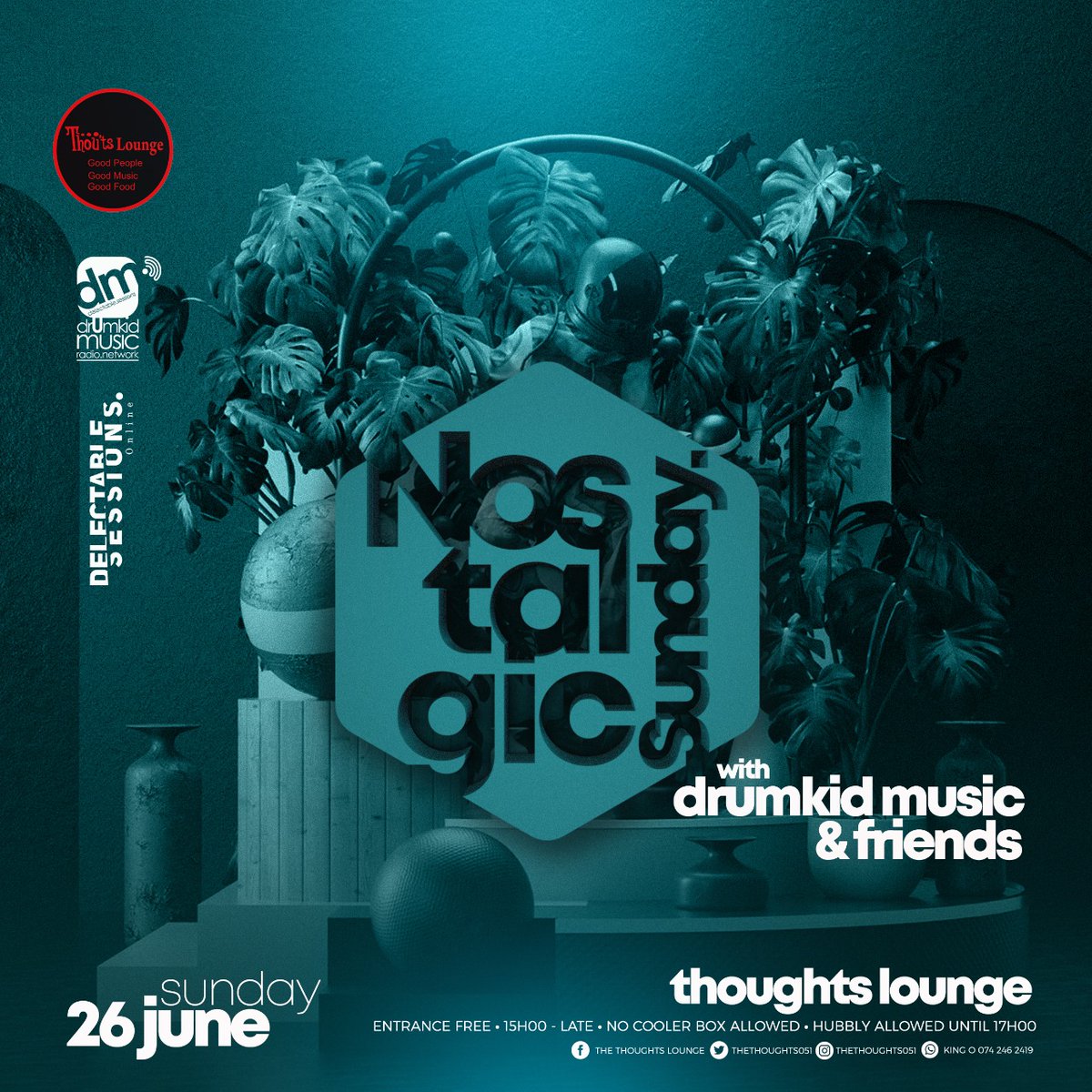 Another installment of Nostalgic Sunday at <a href="/TheThoughts051/">The Thou'ts Lounge</a> on the 26th of June... We serve nothing but good music. Come through #10YearsOfDrumkidMusic