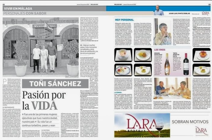 Cocina en Málaga 🍴 (@micocinacr) on Twitter photo #Pasionporlavida Así me definió <a href="/juanluispintod/">Juan Luis Pinto</a> en su reportaje #personajesconsabor en el #periodicomalagueño <a href="/malagahoy_es/">Málaga Hoy</a> Un honor que guardaré en mi corazón. Gracias #Juanlu <a href="/BodegasLara/">Bodegas Lara</a> #ElFigondeMontemar por todo, por tanto. #Pasionporlavida Así me definió <a href="/juanluispintod/">Juan Luis Pinto</a> en su reportaje #personajesconsabor en el #periodicomalagueño <a href="/malagahoy_es/">Málaga Hoy</a> Un honor que guardaré en mi corazón. Gracias #Juanlu <a href="/BodegasLara/">Bodegas Lara</a> #ElFigondeMontemar por todo, por tanto.