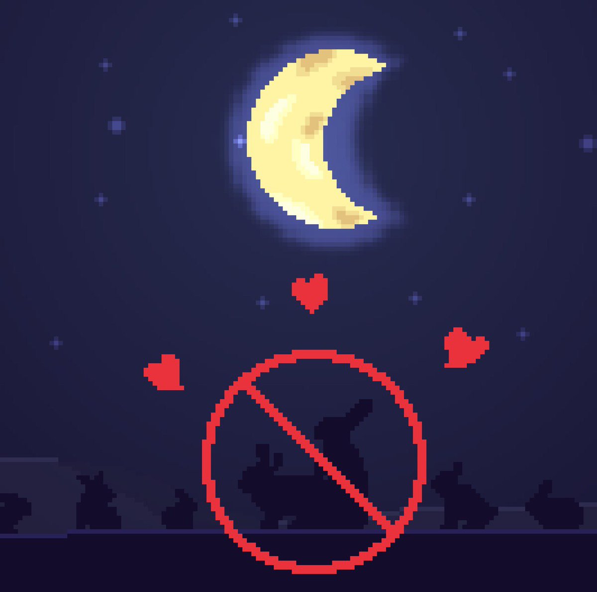 Beds are WAYY too crowded; they can't accommodate our desire.

Moon Rabbits can't stand such a crowded place. We gotta move on after 3 hours.

After 3H 6M 9S, Moon Rabbits will go PUBLIC and find the right bed to explode.