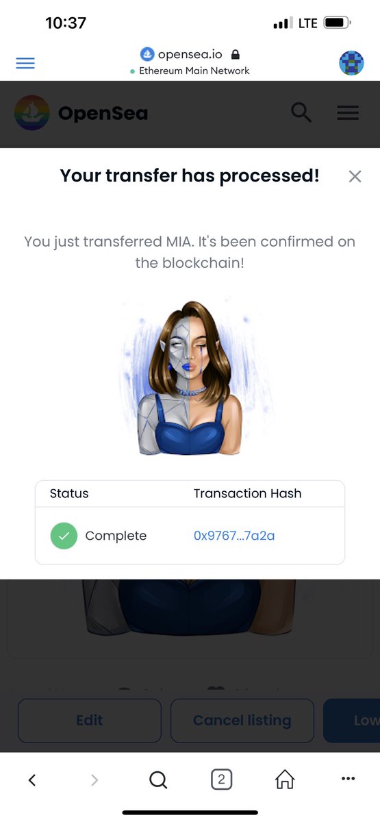 I love receiving gifts, but also I love giving them to other even more💙

<a href="/DogePolaroid/">Jeroen</a> the first owner of a drawing from the “Robowomen” collection🎉