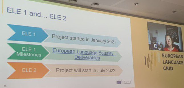 EUROLANG's tweet photo. “A union of (language) equality”, great to hear @lk_june @EU_Commission re-affirm support for digital/LT development for under represented languages, speaking at #Metaforum2022 @DigitalEU #ELEN2022 @phgelin https://t.co/UFNnb6gMLl