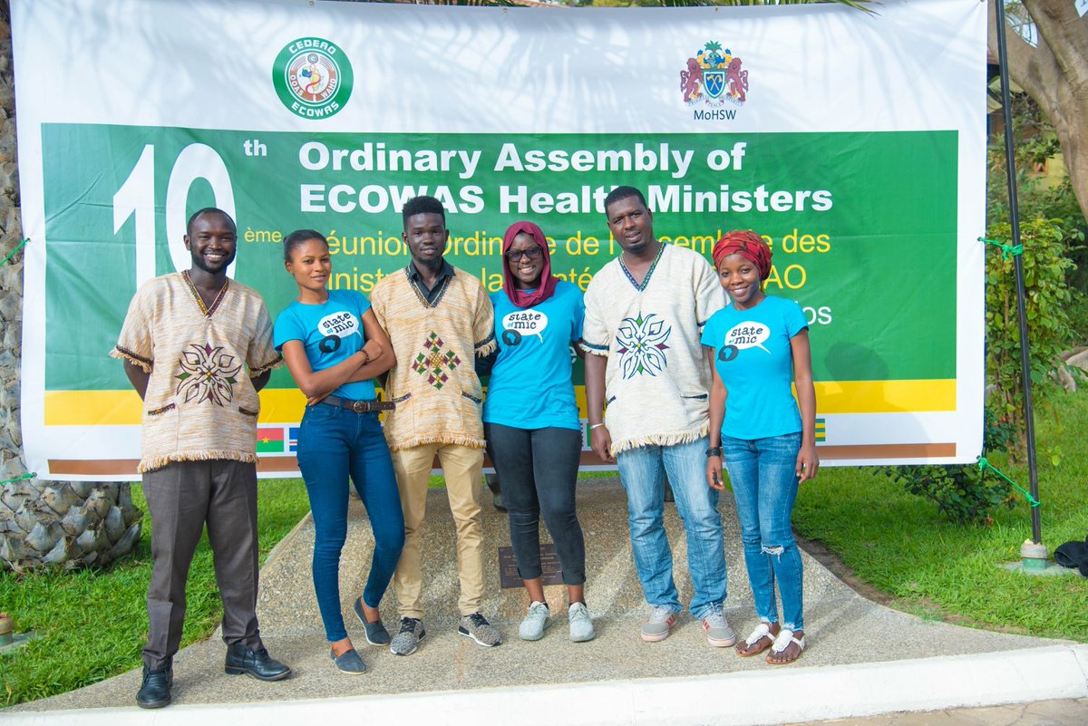 stateofmic's tweet photo. #TBThursday 🤗

These photos of our #team covering the 19th Ordinary Assembly of #ECOWAS Health Ministers has us grinning. Don't we just know how to show up and get the job done? 😎

#StateofMic #Tbt #multimedia #TheGambia https://t.co/f8yo6TXFuk