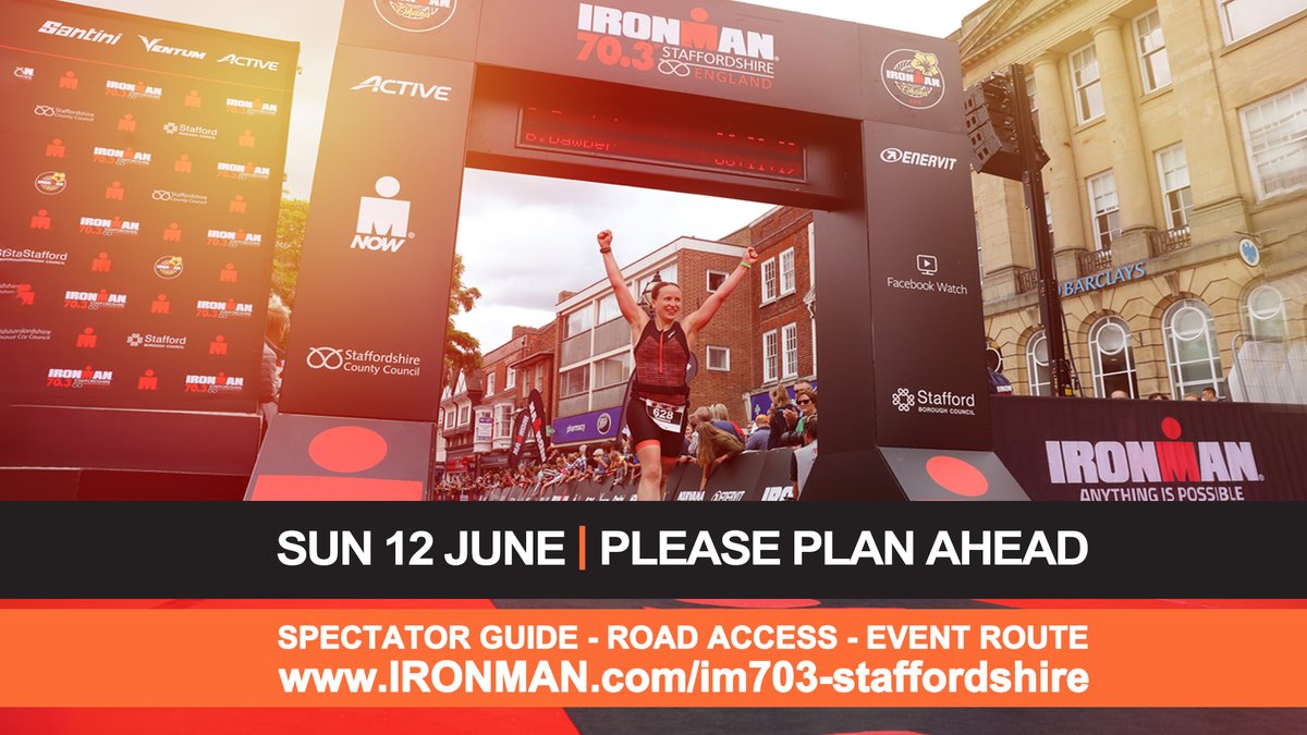 The 2022 IRONMAN 70.3 Staffordshire is this Sunday - 12th June. Discover the best places to watch. Please plan ahead for travel. SEE
▶ Spectator Hotspots
▶ FREE shuttle bus info 
▶ Road &amp; street access 
▶ How to follow all the action
At ironman.com/im703-stafford…
#IM703Staffs 🇬🇧