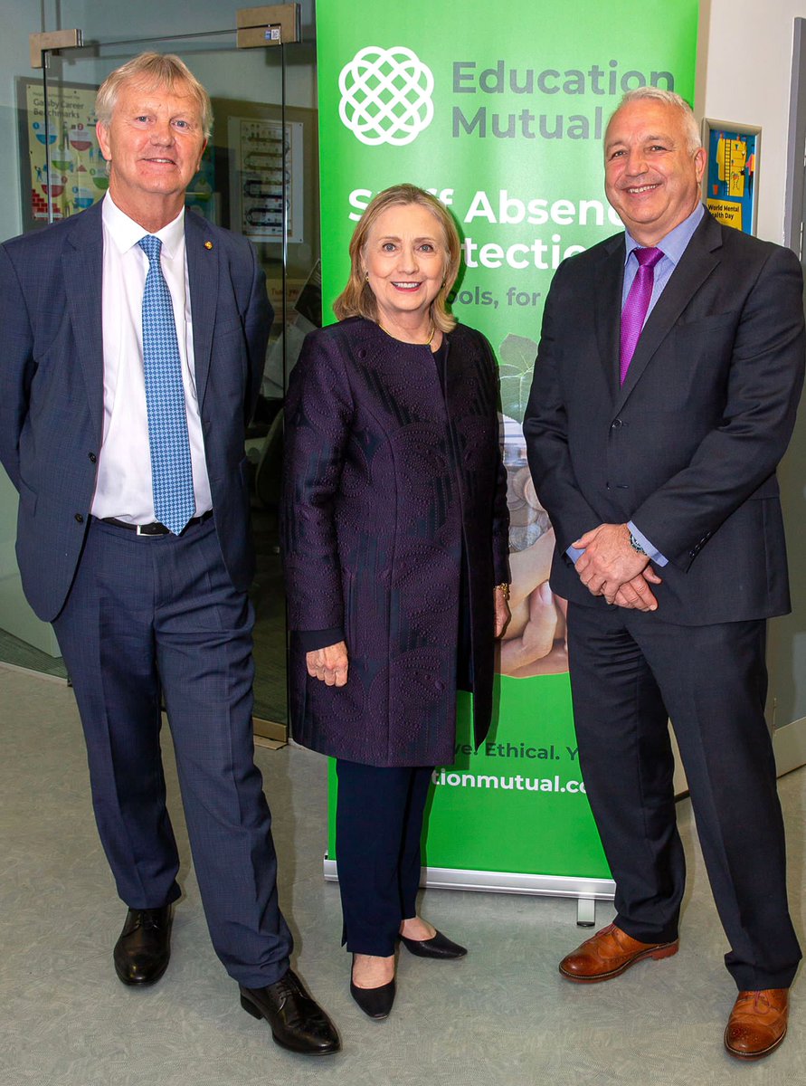 Some of the Education Mutual board members had a fantastic time at <a href="/HartonAcademy/">Harton Academy</a> where they met <a href="/HillaryClinton/">Hillary Clinton</a>.

Hillary spent time talking to the board members and praised the ethos of the mutual, being set up by schools for schools and returning all surplus💚