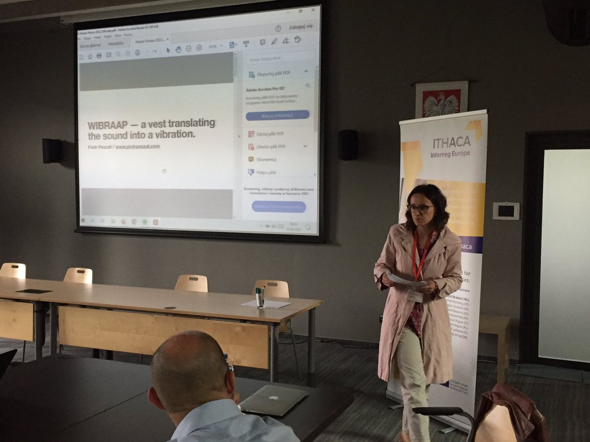 Second Day  <a href="/ITHACA_health/">ITHACA Project</a> learning event we start with beautiful music effects via a smart vest for people with hearing deficits.