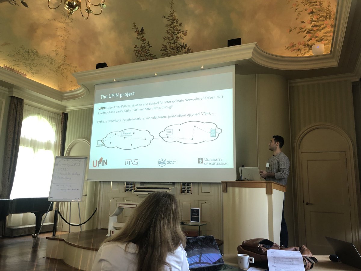 PaolaGrossoWork's tweet photo. Here at #CompSys2022: presenting the #UPIN project (talk given by Leonardo Boldrini from ⁦@MnsUva⁩ and Matteo Bacchiddu ⁦@PoliTOnews⁩) https://t.co/S8a0GjVKmb