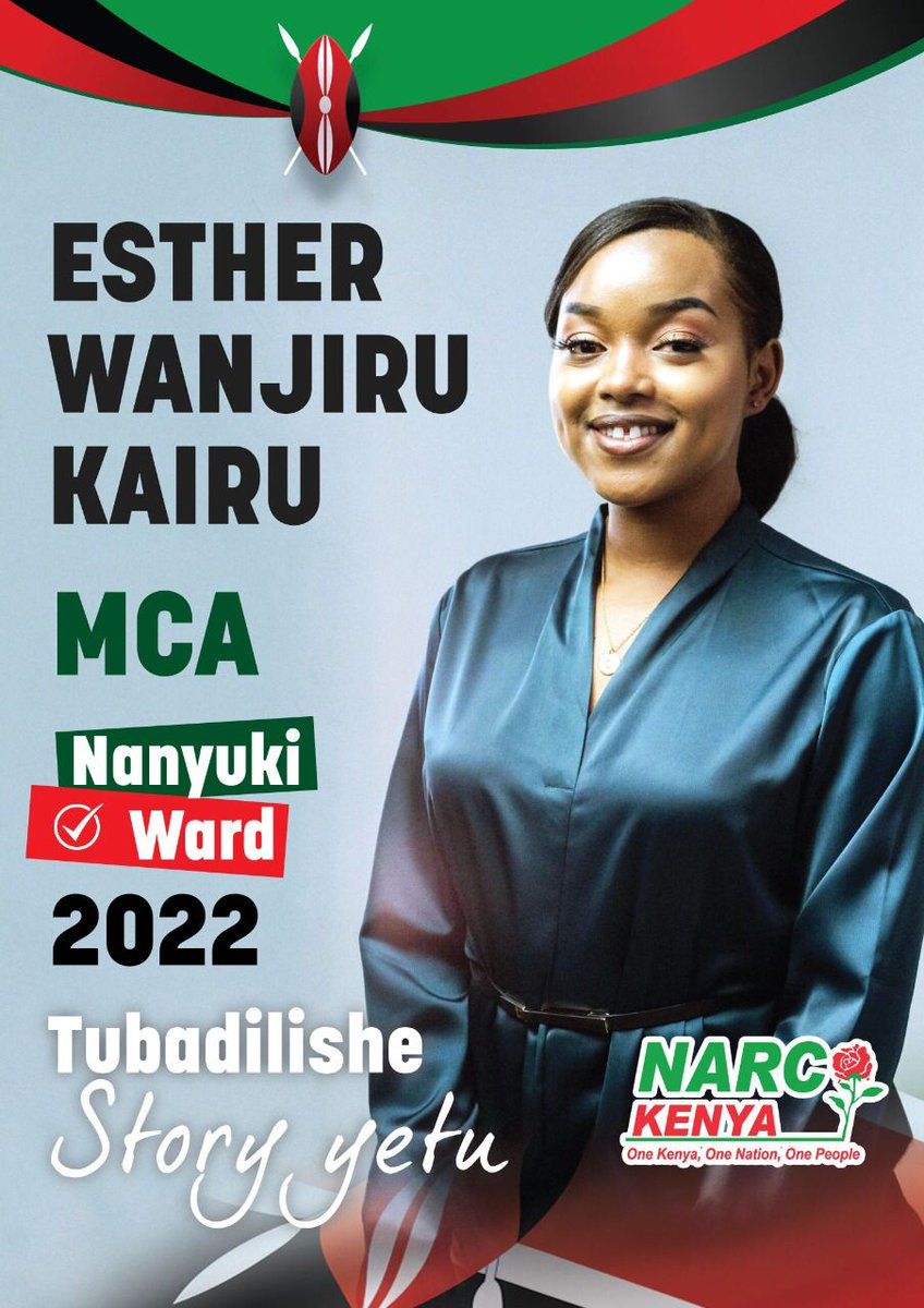 ESTHERW_KAIRU's tweet photo. Let us be BOLD. 
Let us change our Narrative. 
I am delighted to express my vision for our community’s Development by vying for the position of MCA NanyukiWard: #MCA #Nanyuki #laikipiapolitics. https://t.co/MRMsuH8geI