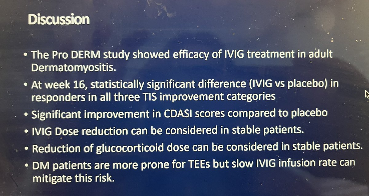 Reinforcing the role of IVIG in DM. ProDERM study. Rohit aggrawal #GCOM22 #myositis