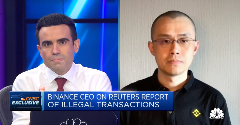 binance's tweet photo. "#Binance is probably the only exchange that has a responsible trading program" said @cz_binance live on @CNBC earlier today. 

Check out the full clip that highlights #Binance's effort to enhance user protection 👇