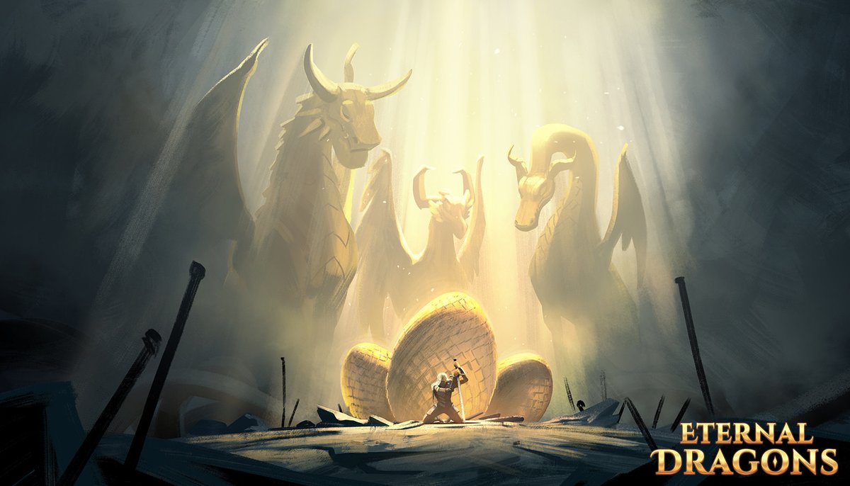 One more art piece of our Trailer has been revealed!🐲

React in any way to be considered for our whitelist! 👀

#EternalDragons #art #sneakpeek #community #whitelist #nft #solana #gaming