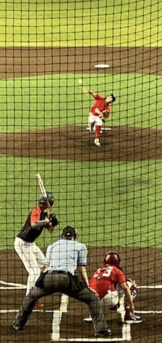 Post25_Baseball's tweet image. Freshman Mater Cowan delivers a pitch to an Outlaw hitter on Wednesday, June 8th @ Gil Hodges Field. Post #25 returns to play after three full seasons away. We appreciate the support of our local community. Stop out and see us play! ⚾♥️