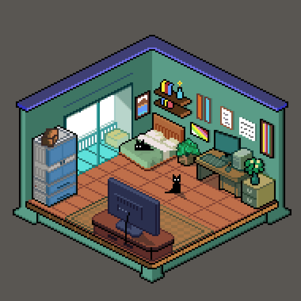 Second NFT. Need to practice more on perspective. Then, can continue with lighting. It's hard but I gonna keep practicing.

15 edition available.
0.02 BNB

app.pentas.io/assets/0xCCf66…