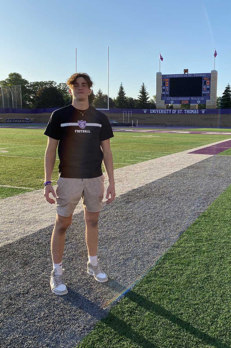 Brycen Perdue (@brycenperdue58) on Twitter photo Had an awesome time at the <a href="/UST_Football/">St. Thomas Football</a> camp today. Thank you to all of the coaches that taught me new techniques and skills! Had an awesome time at the <a href="/UST_Football/">St. Thomas Football</a> camp today. Thank you to all of the coaches that taught me new techniques and skills!