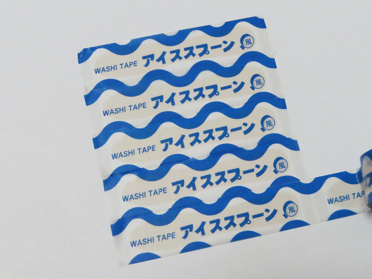 アイススプーンのマスキングテープ！？木のスプーンが入ってるように見えるこだわり。