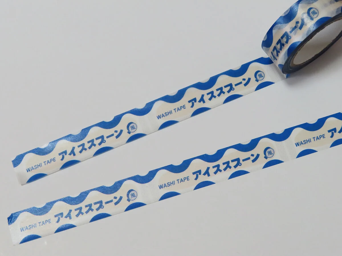 アイススプーンのマスキングテープ！？木のスプーンが入ってるように見えるこだわり。